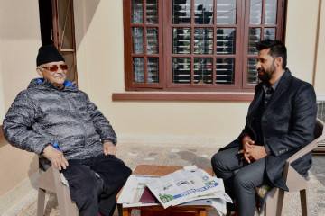 केपी ओलीलाई भेट्न बालकोट पुगे गृहमन्त्री रवि लामिछाने 